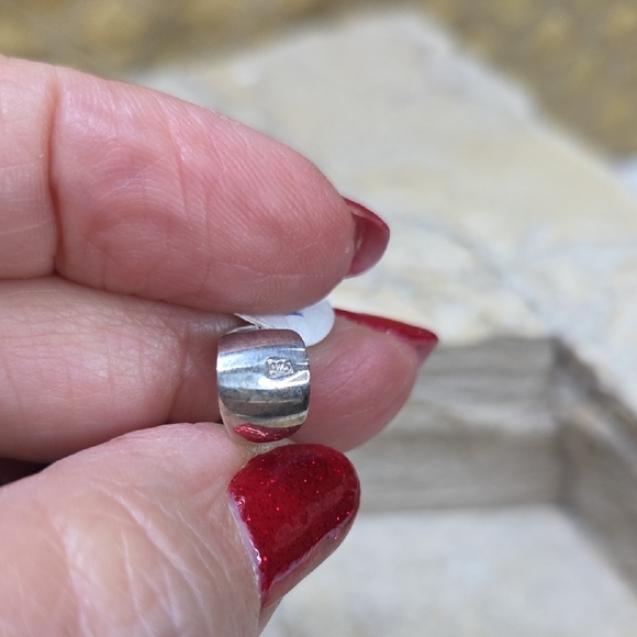 Sterling Silver Jadite Letter B Leaf Pendant - Picture 5 of 8